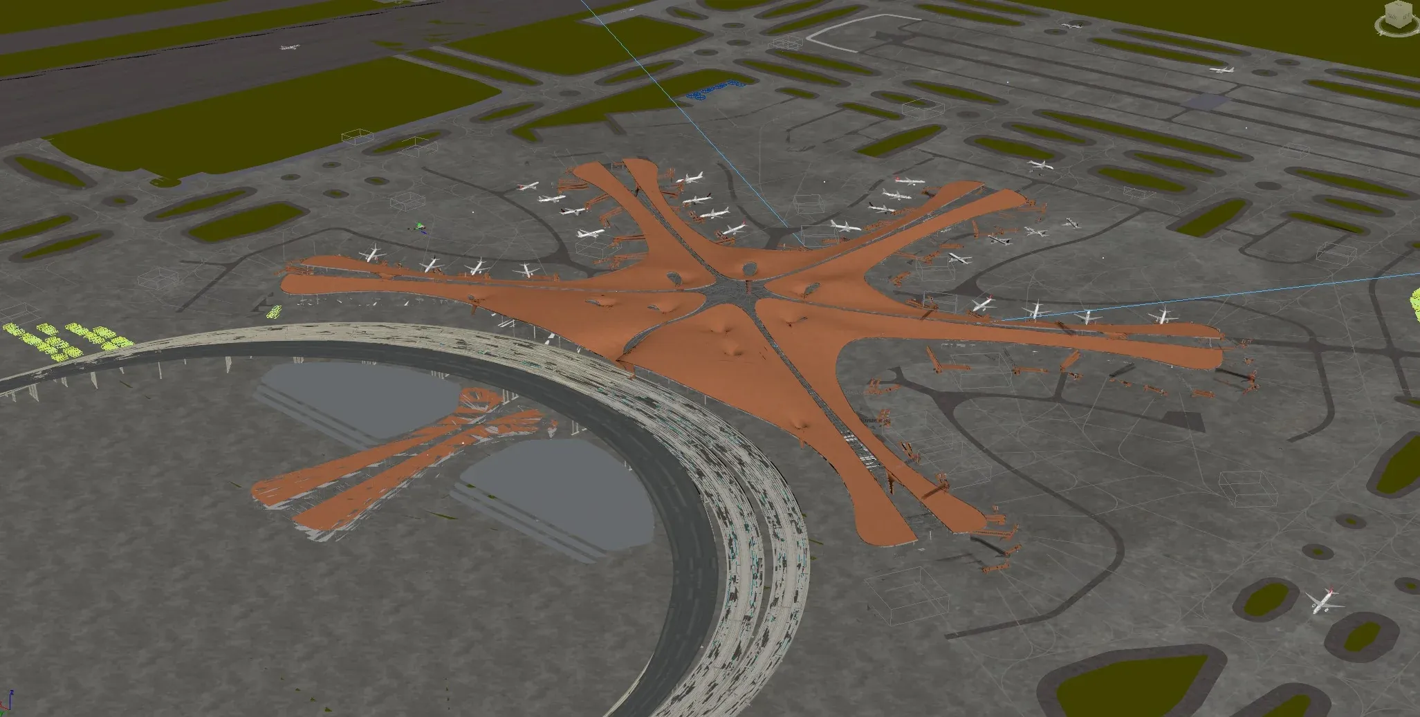 Franzao's PKX Airport model, the starting point for everyone's sketches.